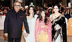 Sridevi and family’s lucky escape from fire