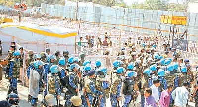 Security ramped up at Bhojshala