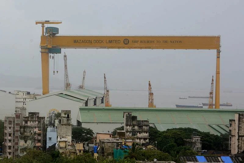 Mumbai : Mazagaon Dock at Mumbai: Photo by BL SONI