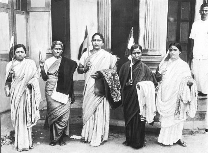 Tara Rani Srivastava (third from left). Image source: Pyjama People
