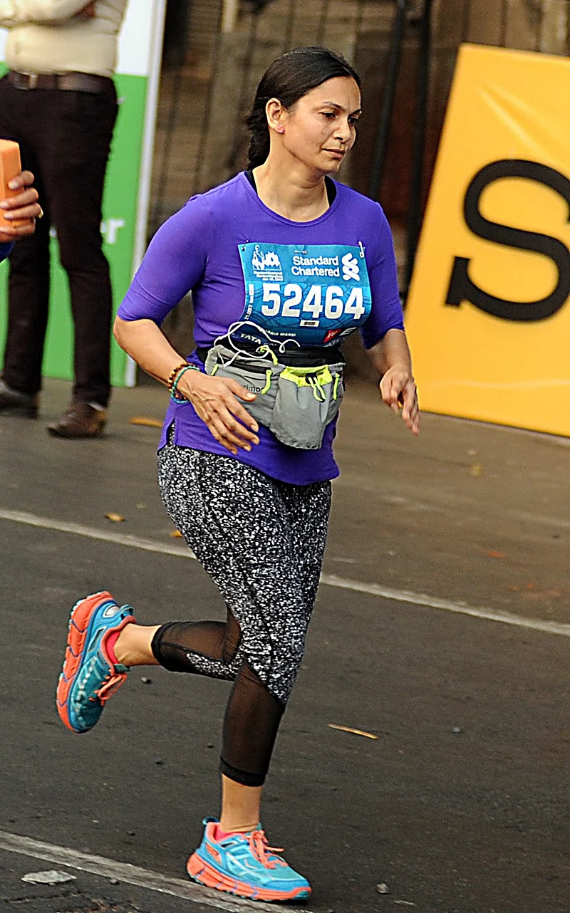 MTV VJ Maria Goretti participating the marathon.