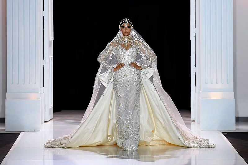 Paris Fashion Week 2017 Pictures: Fashionista Sonam Kapoor stuns in bridal white gown