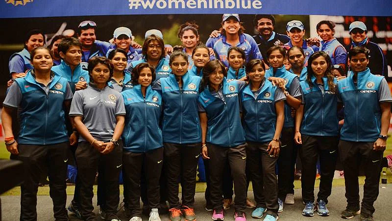 Mumbai : Woman Cricket team arrival take a press conference in Mumbai after world cup at JW Marriott Mumbai. Photo . BL SONI