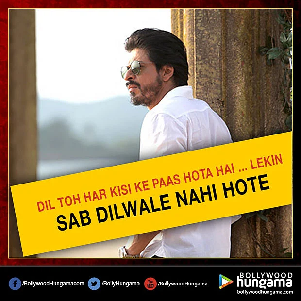 These 25 dialogues of Shah Rukh Khan will make you look back into his 25 years of journey