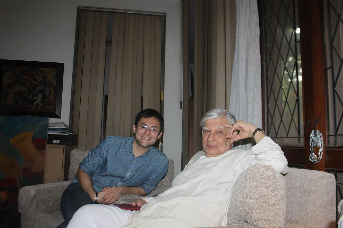 Krishen Khanna with Author