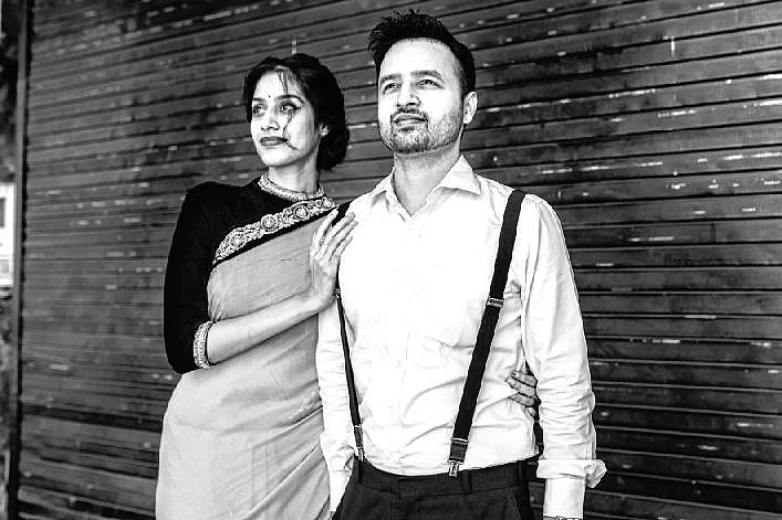 Urvashi and Parth added a bit of Delhi’s Old World charm to their pre-wedding shoot