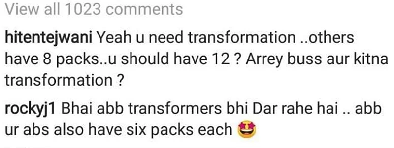 Hiten Tejwani and Hina Khan’s beau Rocky Jaiswal take a dig at Priyank Sharma’s body transformation