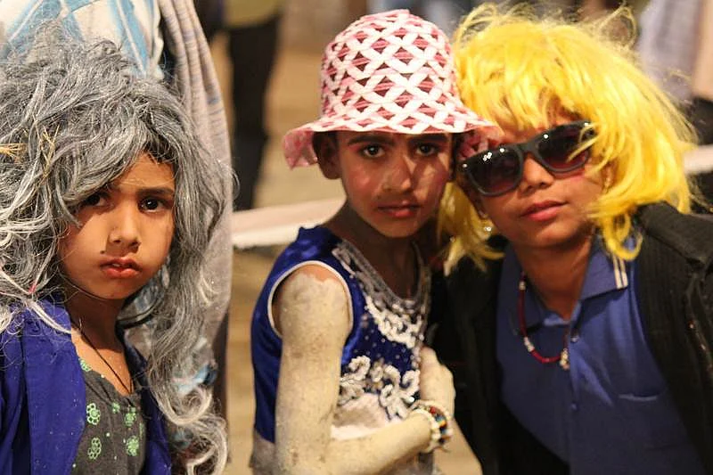 Children used this occassion to dress in different characters of their choice