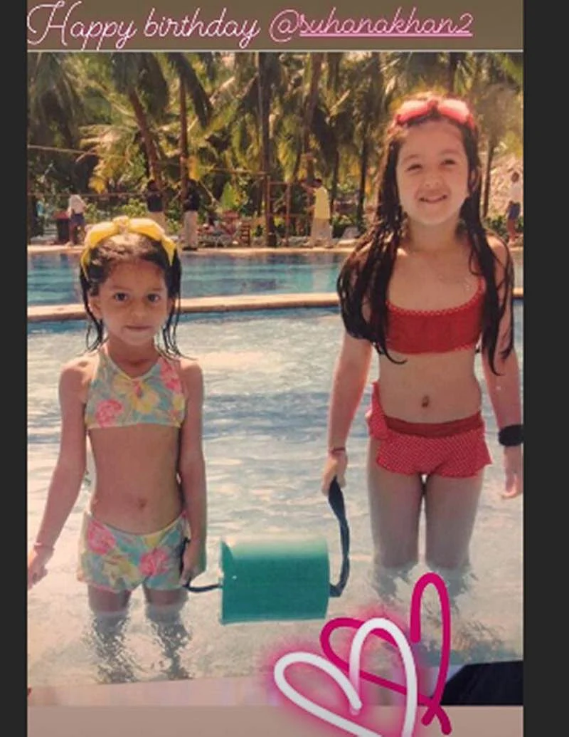 Suhana Khan’s throwback picture with BFF Shanaya is super cute; check it out