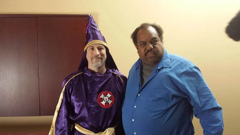 Daryl with Imperial Wizard Frank Ancona (left)
