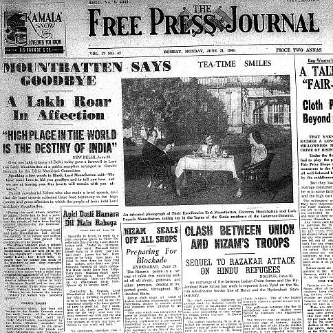 On This Day in History: June 21, 1948 – Lord Mountbatten resigned as the Governor General of India