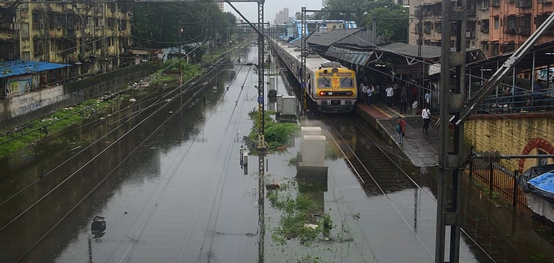 Mumbai Rains Despite Late Local Services Cr Claims Train Running On Time