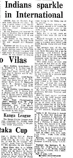 On This Day in History: July 13, 1974 – India played their first-ever ODI match