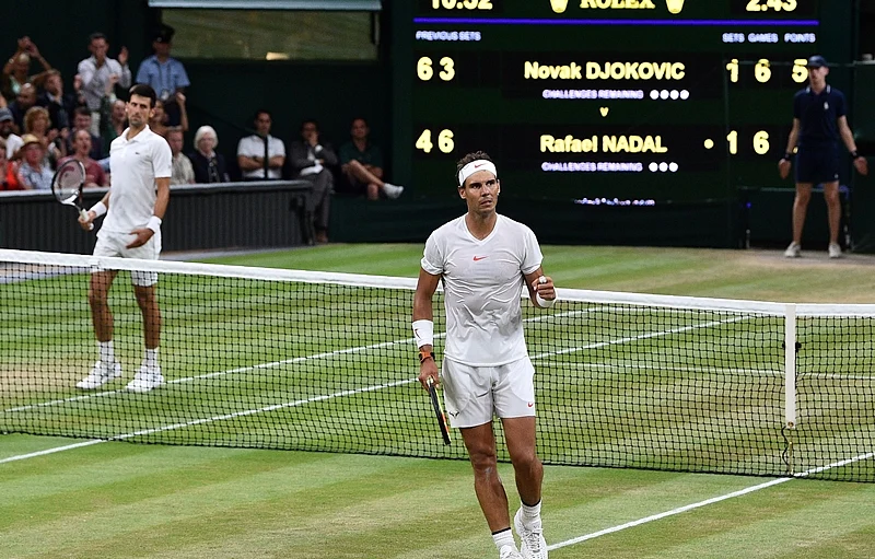 Wimbledon 2018 men’s semi-final highlights: Anderson beats Isner in marathon, Nadal struggling against Djokovic