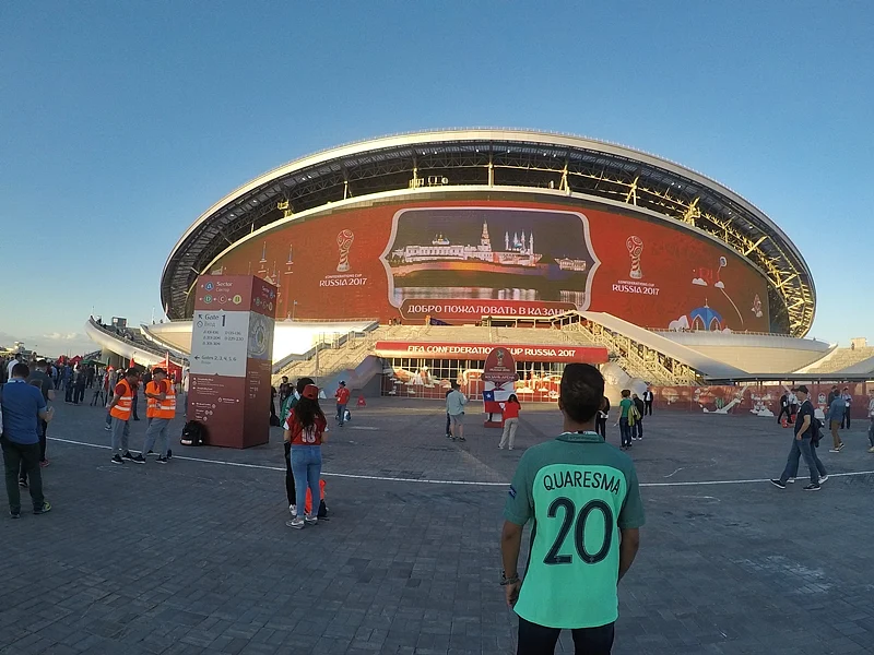 The beautiful football arena in Kazan
