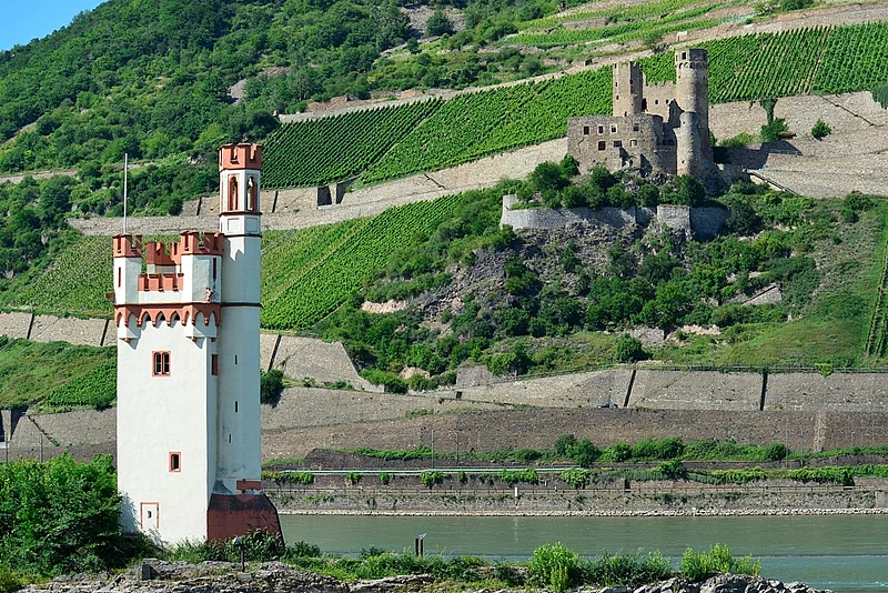Castles on Rhine hills