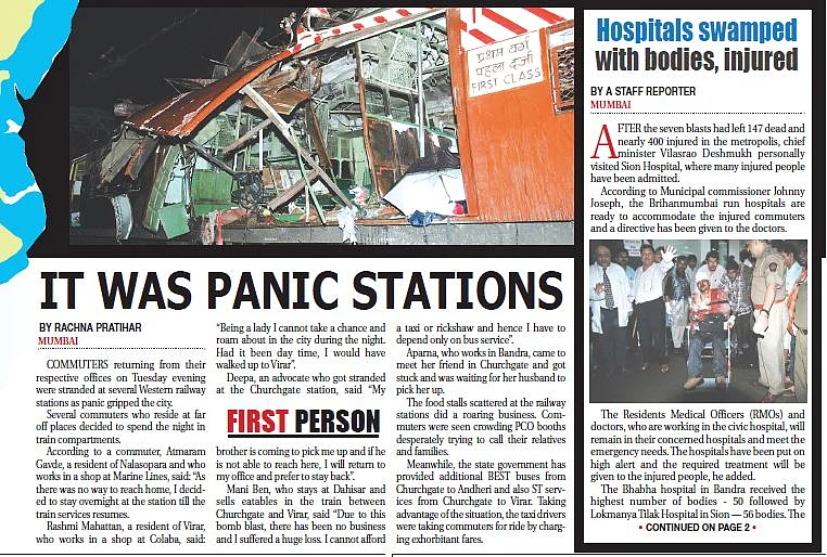 On This Day in History: July 11, 2006 – Series of bomb blasts in Mumbai local trains killed 147 and injured 439