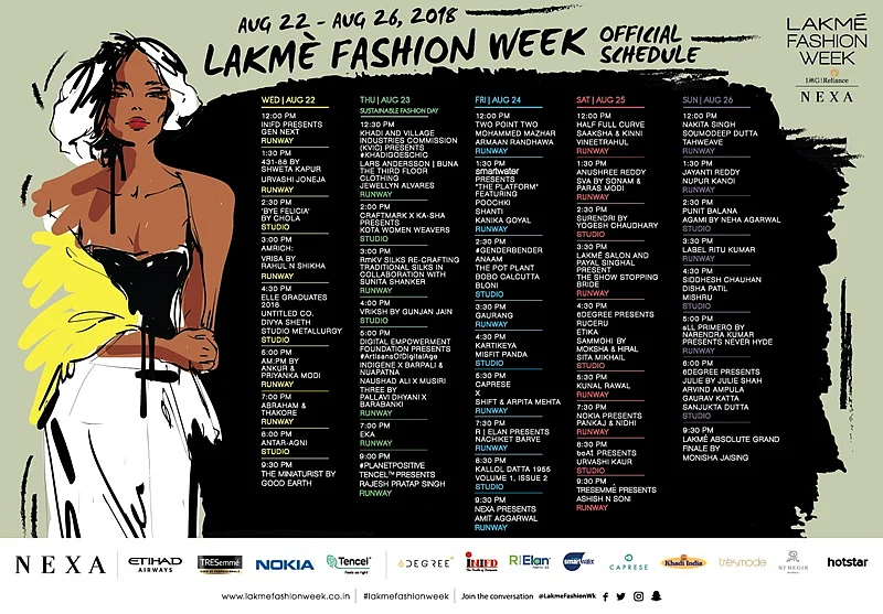 Lakmé Fashion Week 2018 Full Schedule: Dates, timings, venue, all you need to know