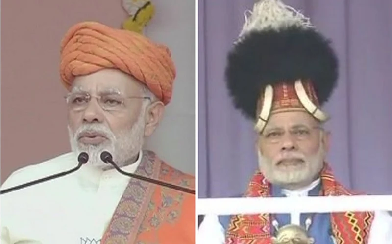 Independence Day 2018: Take a look at 5 colourful headgears donned by PM Narendra Modi over the years