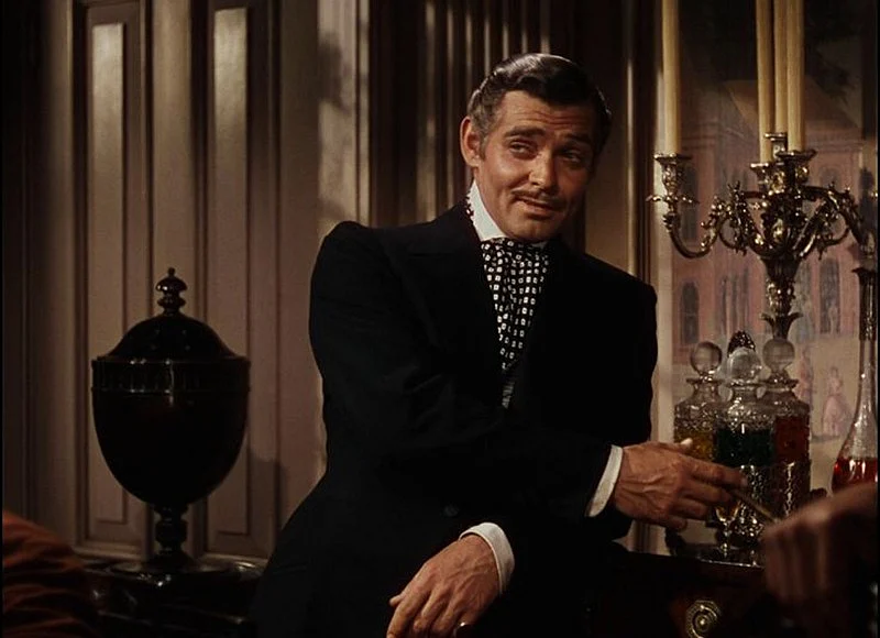 Clark Gable as Rhett Buttler in Gone With The Wind
