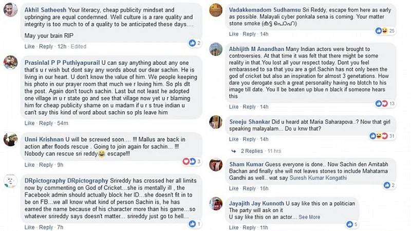 Now, Sri Reddy targets Sachin Tendulkar and Tollywood actress; gets trolled badly