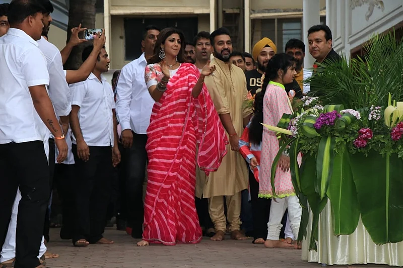 Shilpa Shetty, Raj Kundra. Photo by Viral Bhayani