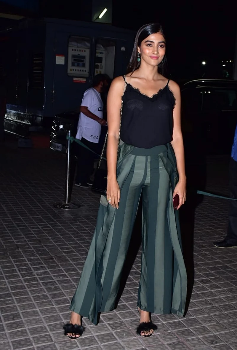 Pooja Hegde at Kedarnath special screening in Mumbai. /Photo by Viral Bhayani