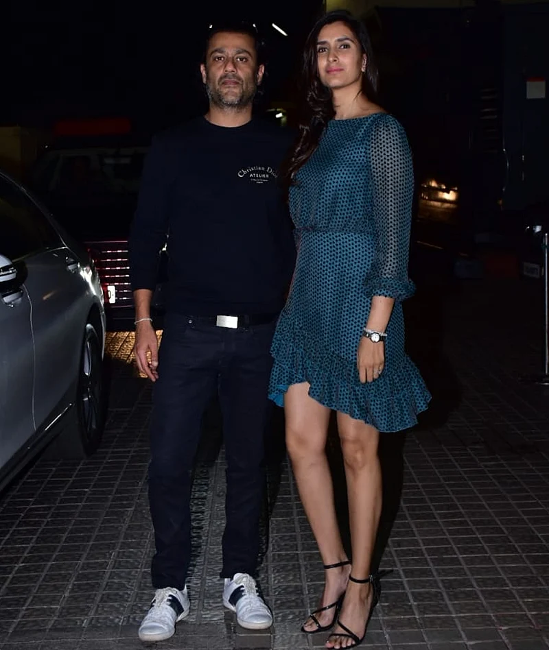 Abhishek Kapoor and wife Pragya Kapoor at Kedarnath special screening in Mumbai. /Photo by Viral Bhayani