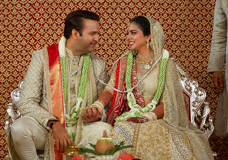 Mumbai: Newlyweds Isha Ambani and Anand Piramal