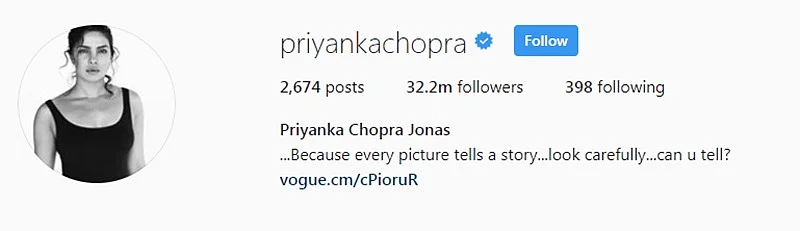 Priyanka Chopra changes name on social media, takes Nick Jonas’ surname