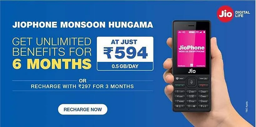 Reliance Jio launches two new plans for Jio phone users