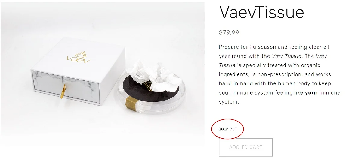 What? This Los Angeles based company is selling used tissues for more than Rs 5,500
