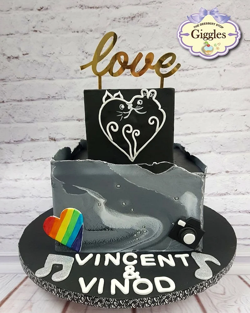 Vinod and Vincent’s wedding cake