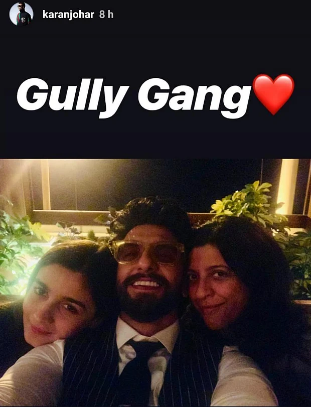 This reunion pic of Ranveer, Alia and Zoya is making us demand for ‘Gully Boy’ sequel