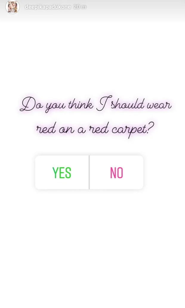 Red on red carpet? Deepika Padukone asks fans to help her choose Cannes 2019 outfit