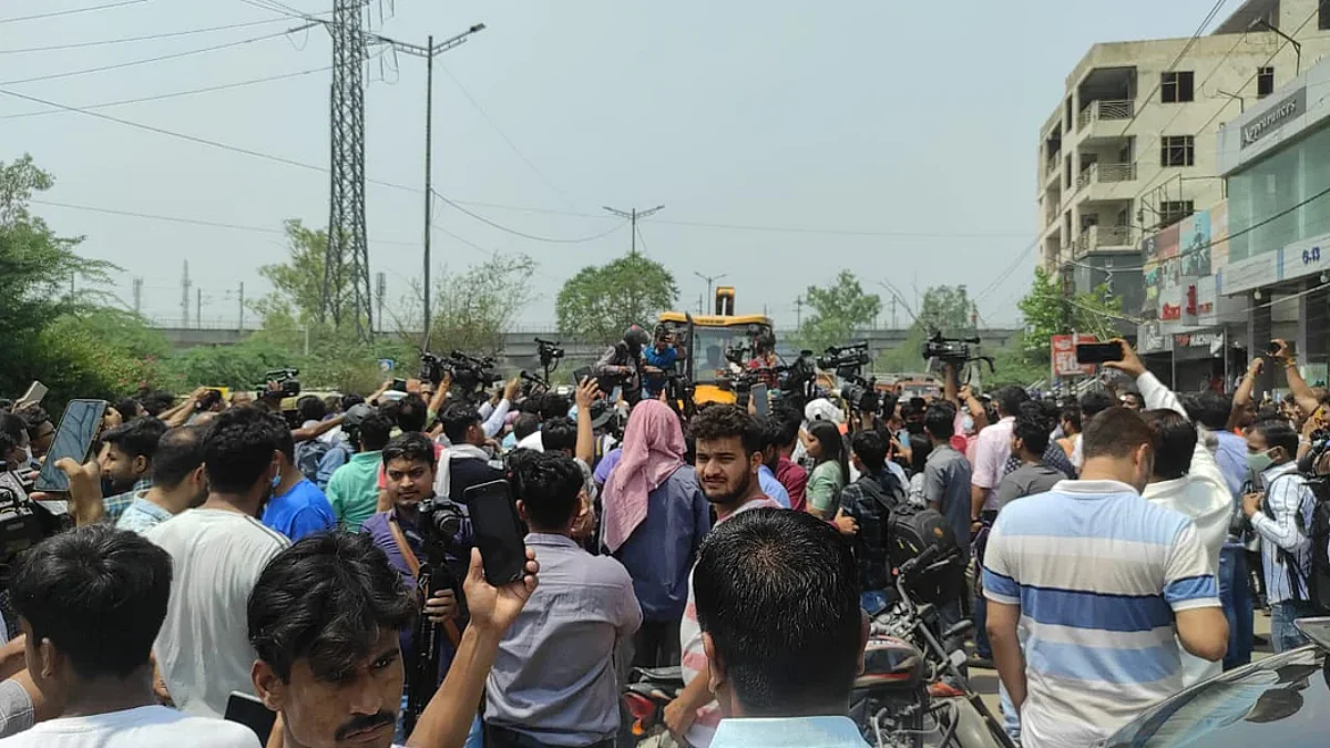 शाहीन बाग परिसरातील एमसीडीच्या अतिक्रमणविरोधामुळे पुन्हा तणावाचे वातावरण