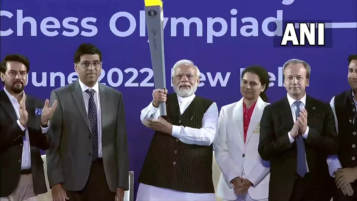 चेस ऑलिम्पियाडसाठी पंतप्रधान मोदींच्या हस्ते मशाल रिलेचा शुभारंभ