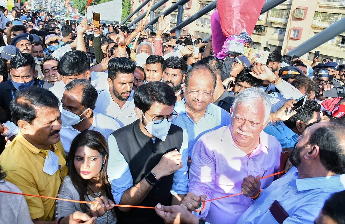 उड्डाणपुलाचे लोकार्पण होण्याआधीच श्रेयवाद रंगला, भाजप-शिवसेना यांच्यात बॅनरबाजी