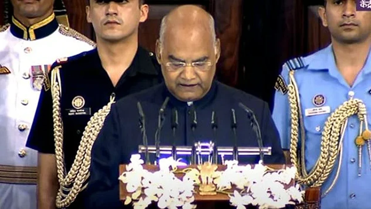 राष्ट्रपती रामनाथ कोविंद यांचा संसदेच्या सेंट्रल हॉलमध्ये निरोप समारंभ