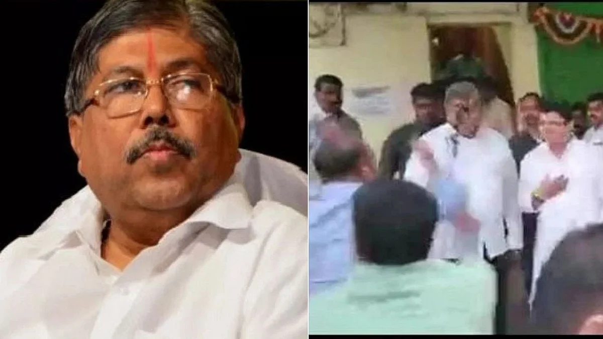 Chandrakant Patil : पुन्हा एकदा चंद्रकांत पाटील यांना शाईफेकीची धमकी; कोणी दिली धमकी?