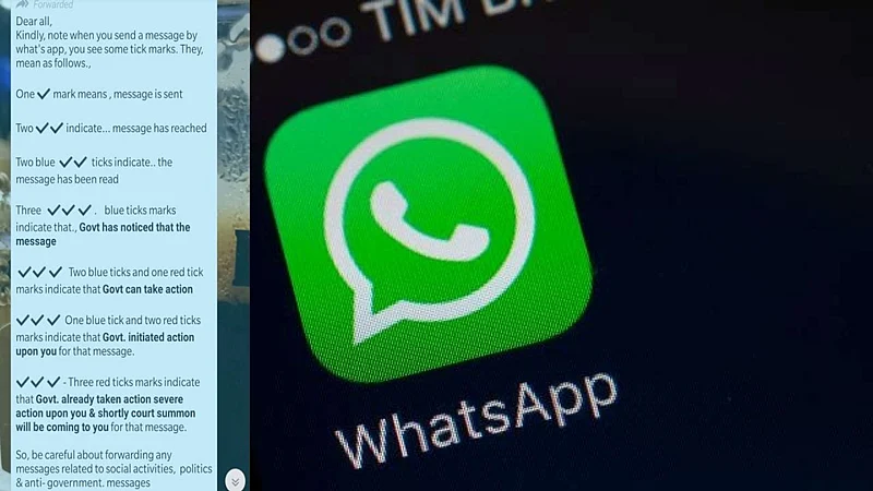PIB Fact Check; No, there are no red ticks on WhatsApp that indicate police action will be taken...