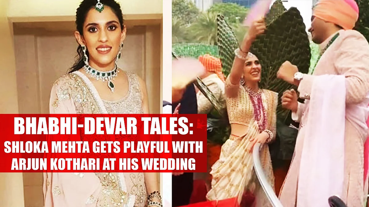 Bhabhi-Devar Tales: Shloka Mehta gets playful with Arjun Kothari at his wedding, watch video