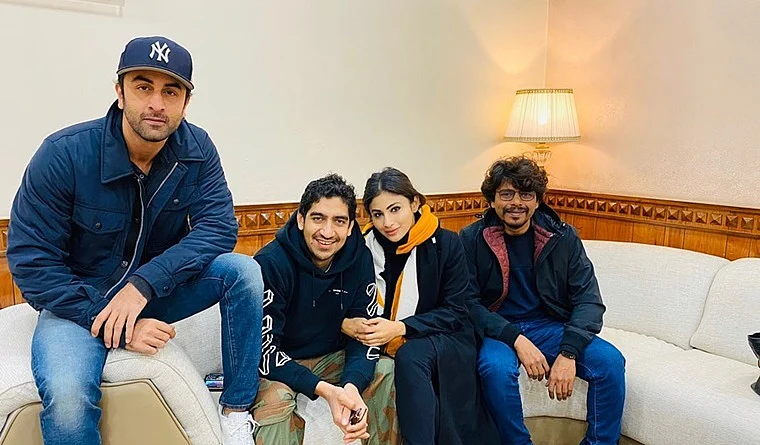 Mouni Roy shares 'warm' picture with 'Brahmastra' co-star Ranbir Kapoor, director Ayan Mukerji