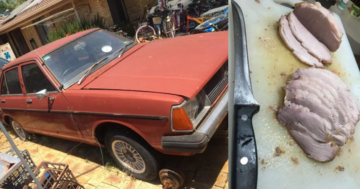 Watch: Australia man uses heatwave to cook pork roast in car