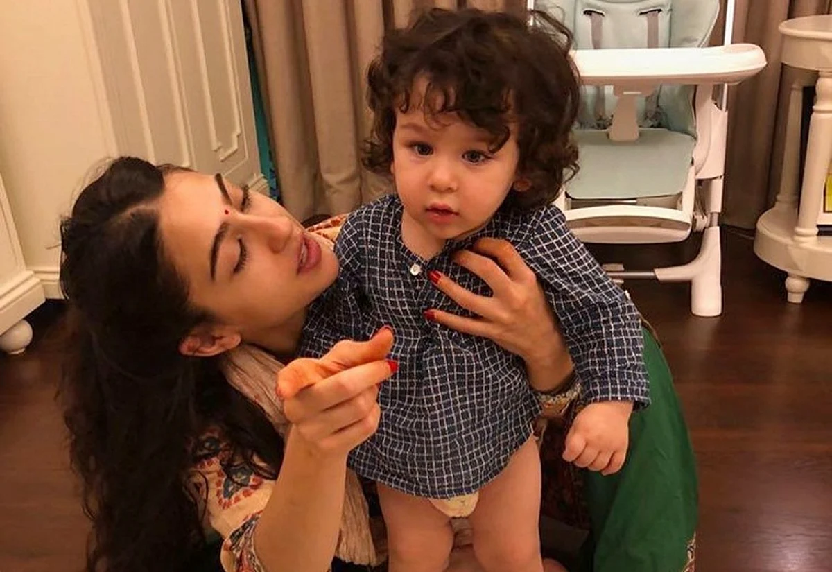 Sara Ali Khan wishes her baby brother Taimur a ‘Happy Birthday’ with unseen pictures