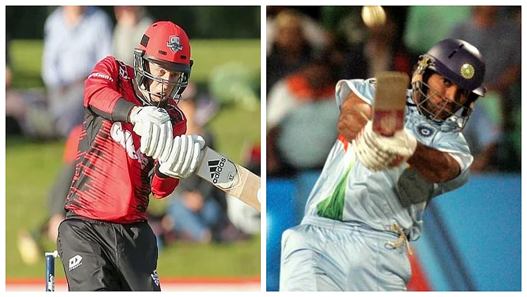 'Welcome to the six 6s club': Yuvraj congratulates Leo Carter on his milestone with iconic cartoon