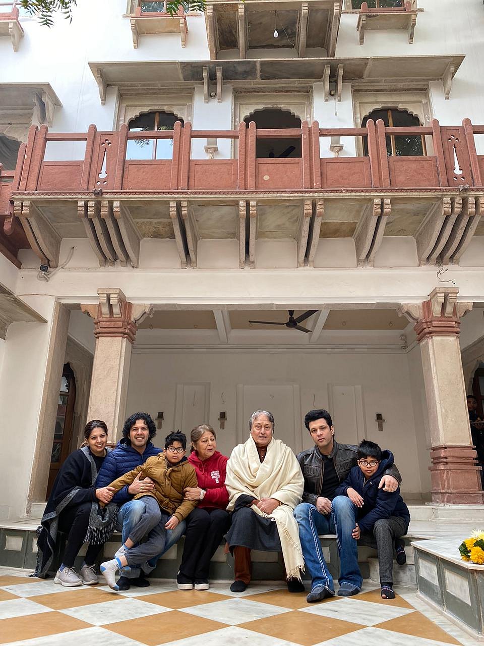 Bringing in 2020 with the family at 'Sarod Ghar'