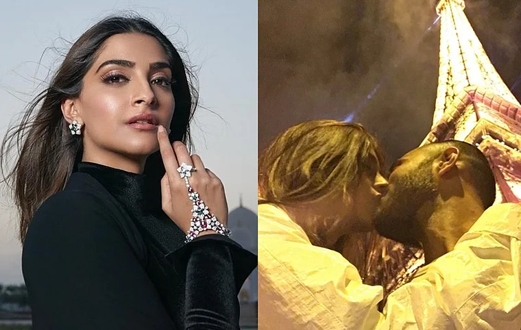 Sonam Kapoor shares her Eiffel Tower liplock moment with husband Anand Ahuja on Valentine’s Day