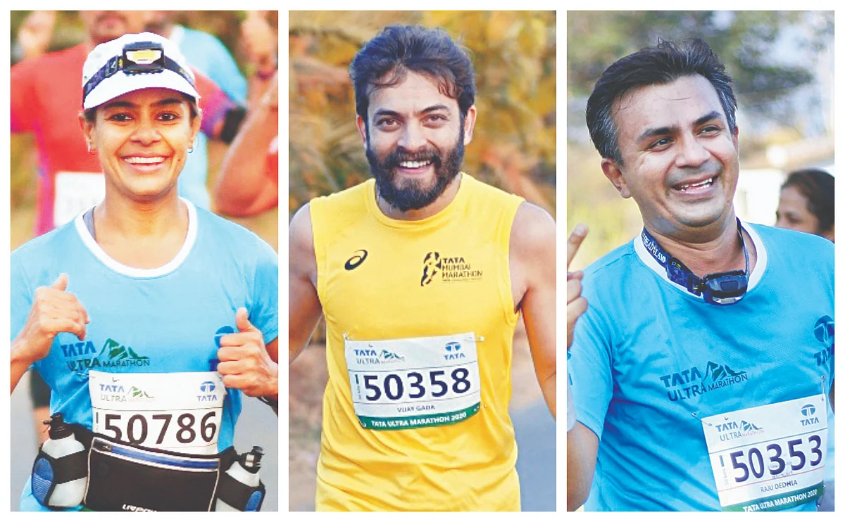 Komal Savla, Vijay Gala, Raju Dedhia (R-L)