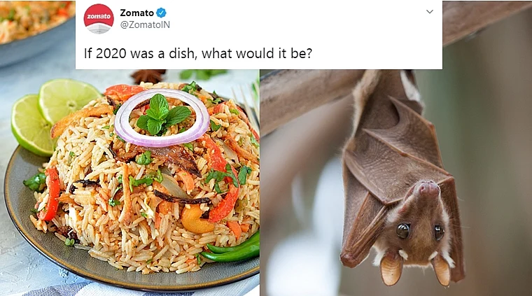 Zomato asks 'if 2020 was a dish, what would it be', netizens answer 'bat soup', ‘tinde’, ‘veg...